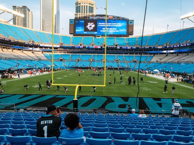 Bank of America Stadium - Section 101 Seat View Bank of America Stadium - Section 101 Seat View