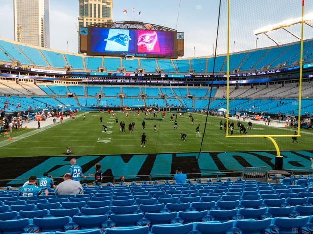 Bank of America Stadium - Section 102 Seat View Bank of America Stadium - Section 102 Seat View