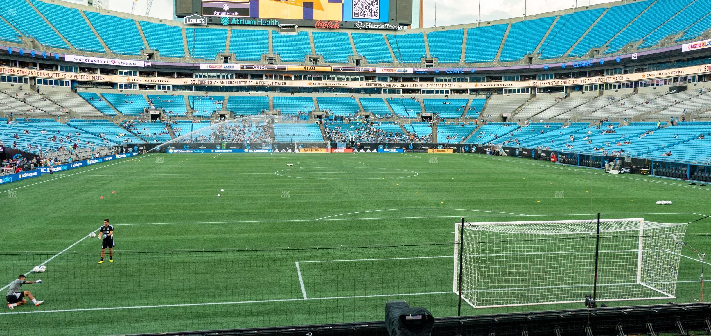 Bank of America Stadium - Section 102 Seat View