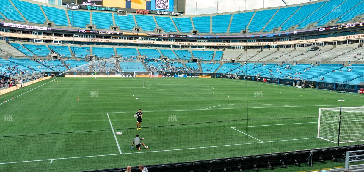 Bank of America Stadium - Section 103 Seat View