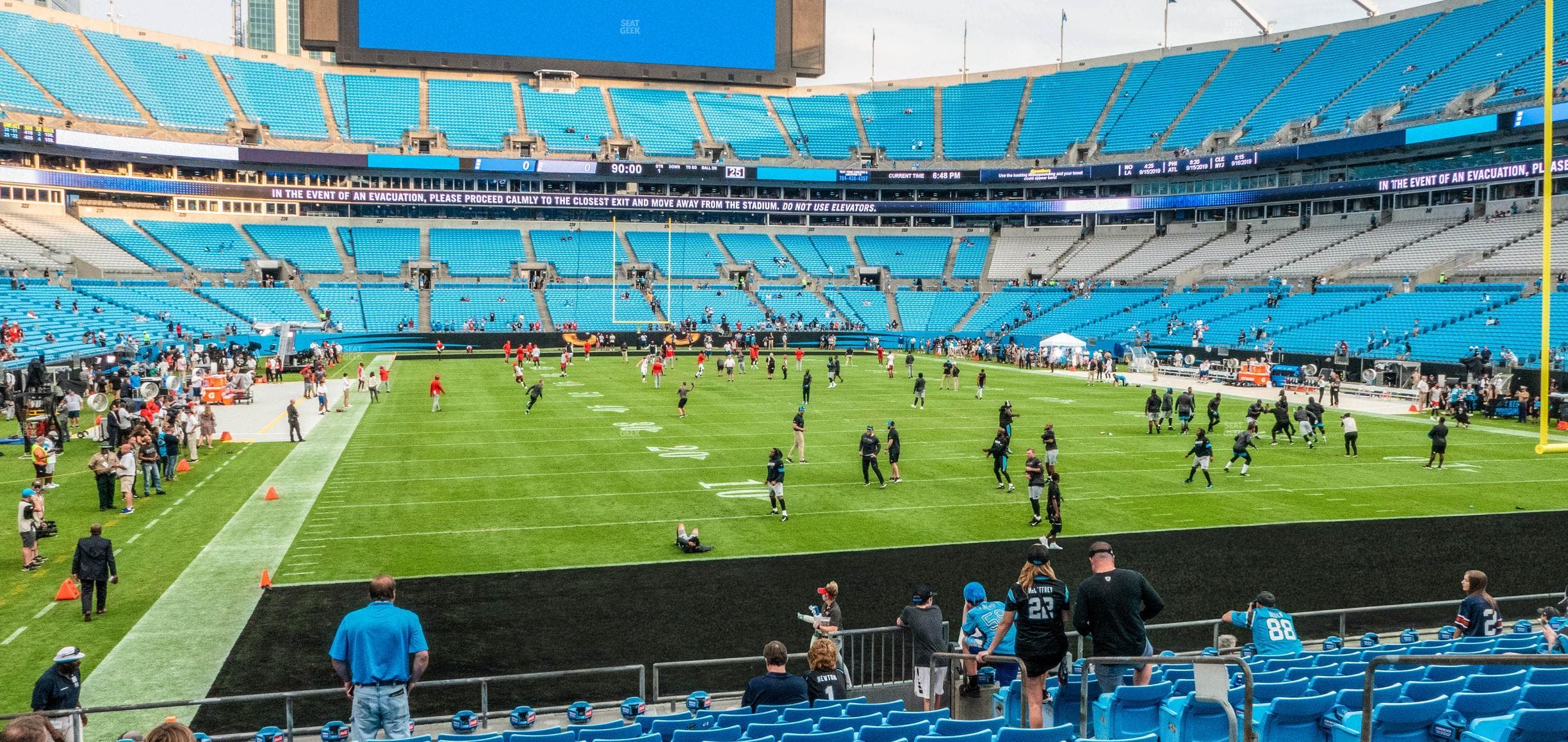 Bank of America Stadium - Section 103 Seat View
