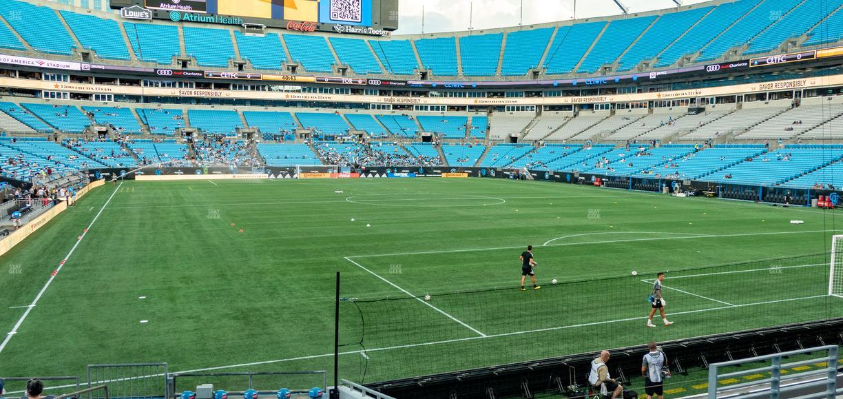 Bank of America Stadium - Section 104 Seat View