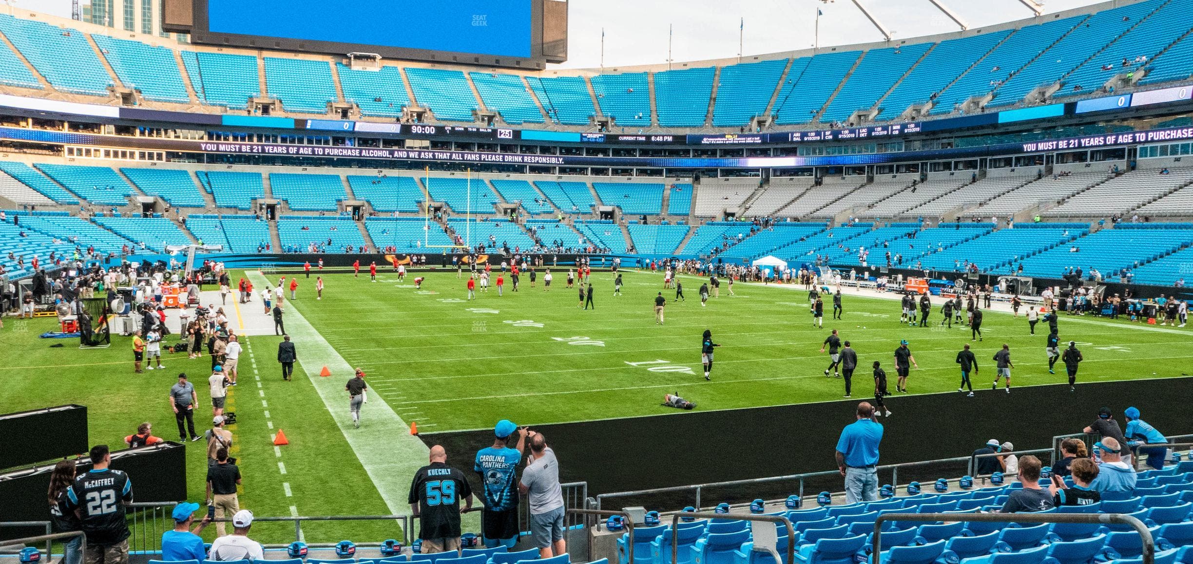 Bank of America Stadium - Section 104 Seat View