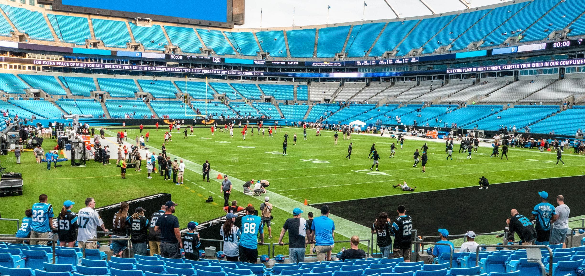 Bank of America Stadium - Section 105 Seat View