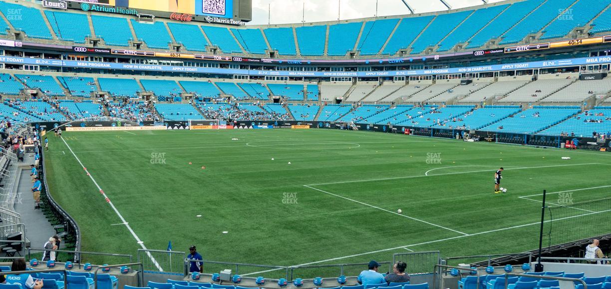 Bank of America Stadium - Section 105 Seat View