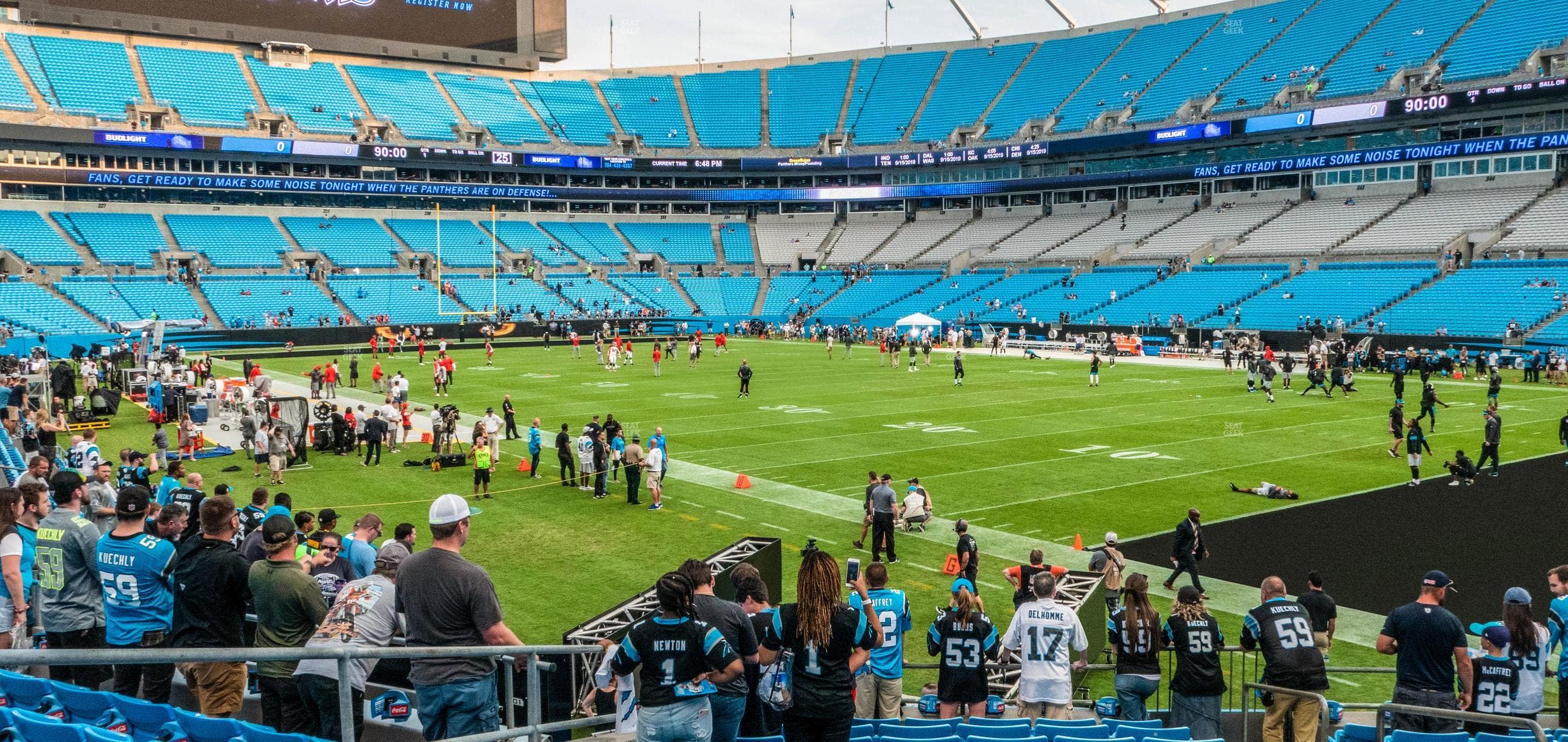Bank of America Stadium - Section 106 Seat View