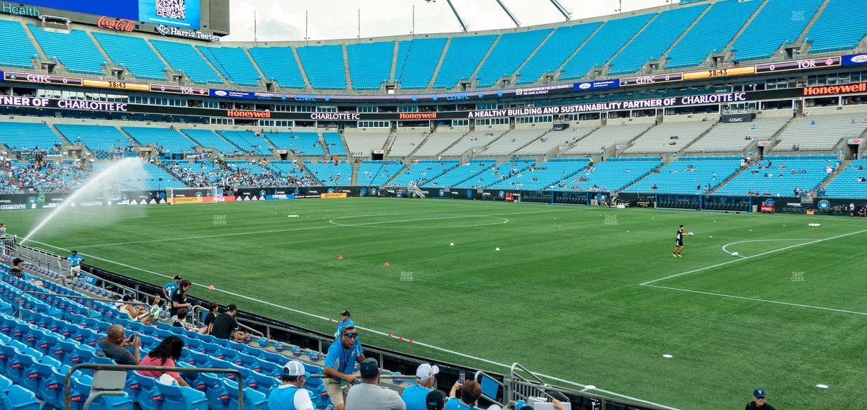 Bank of America Stadium - Section 107 Seat View