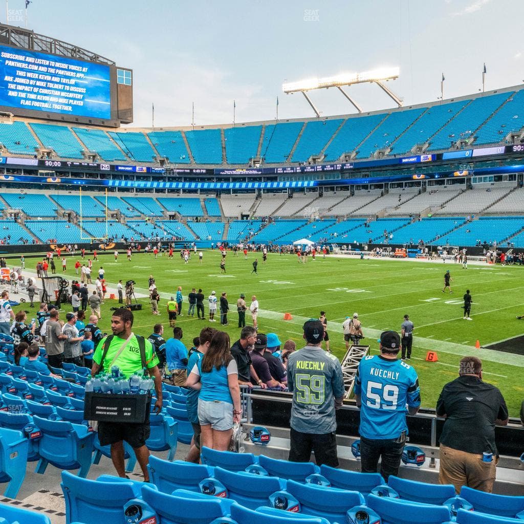Bank of America Stadium - Section 107 Seat View