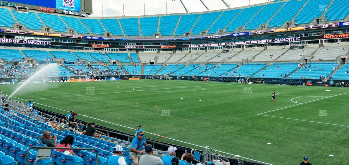 Bank of America Stadium - Section 107 Seat View