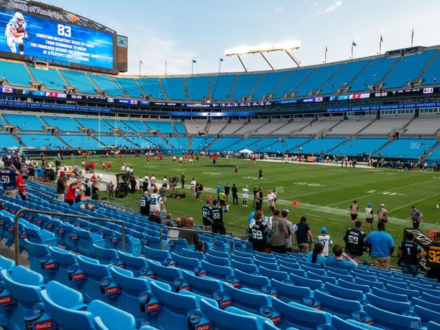 Bank of America Stadium - Section 108 Seat View Bank of America Stadium - Section 108 Seat View