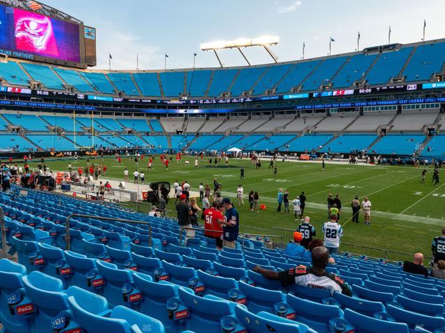 Bank of America Stadium - Section 109 Seat View Bank of America Stadium - Section 109 Seat View