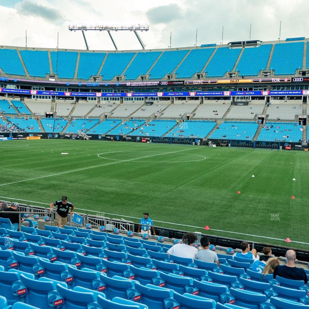 Bank of America Stadium - Section 110 Seat View