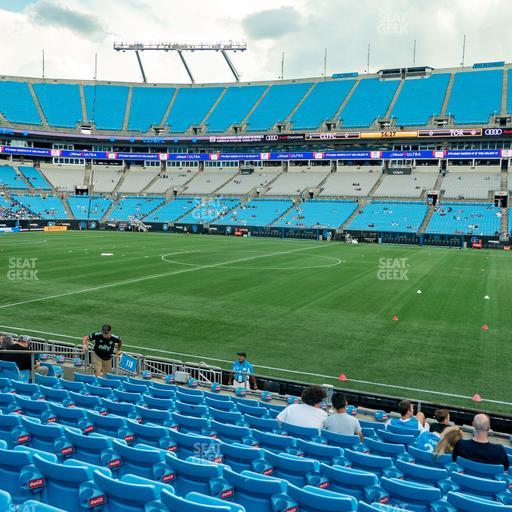 Bank of America Stadium - Section 110 Seat View