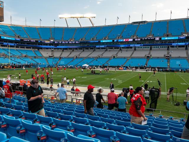 Bank of America Stadium - Section 110 Seat View Bank of America Stadium - Section 110 Seat View