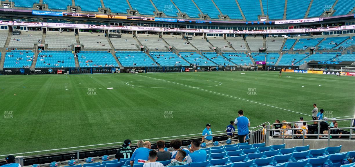 Bank of America Stadium - Section 113 Seat View