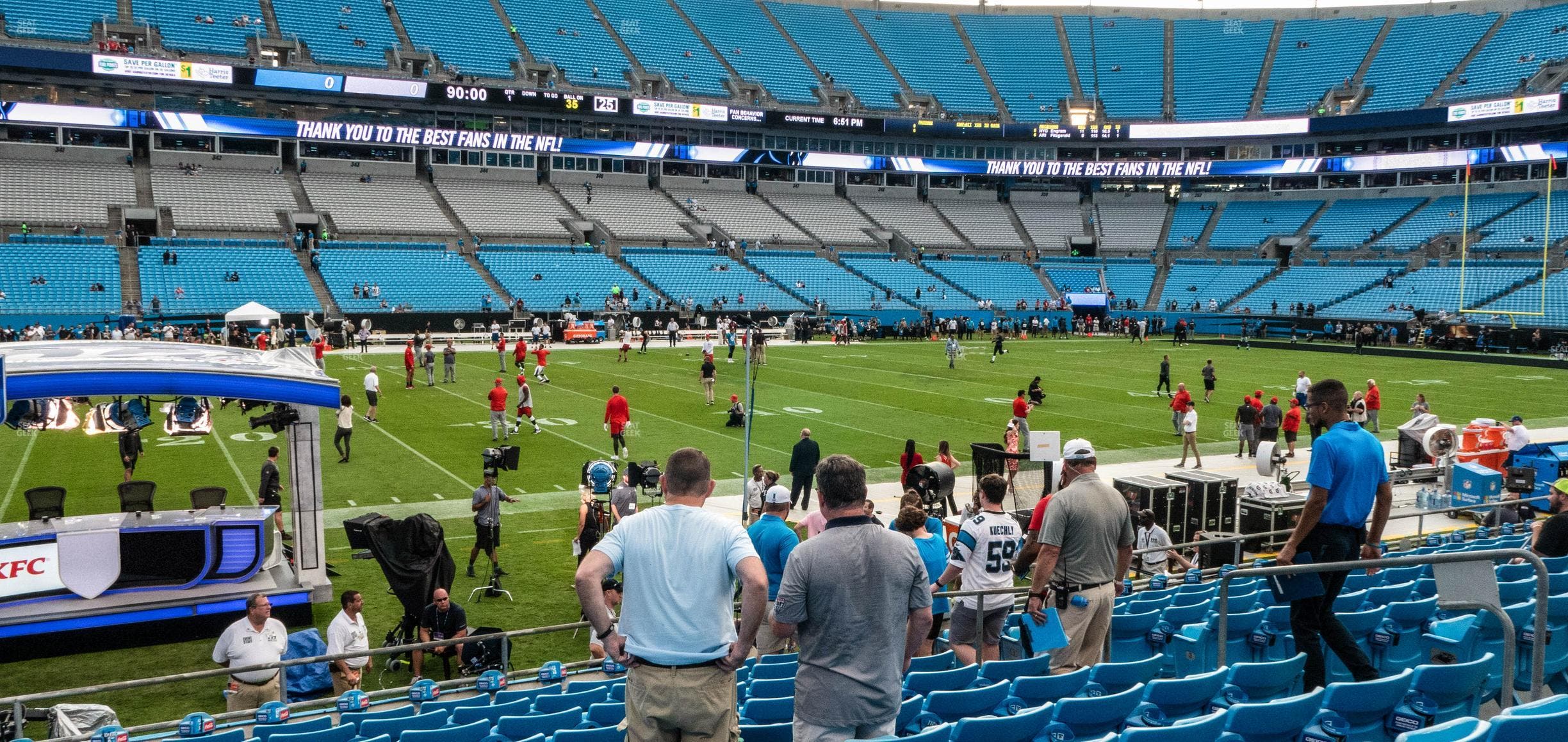 Bank of America Stadium - Section 114 Seat View