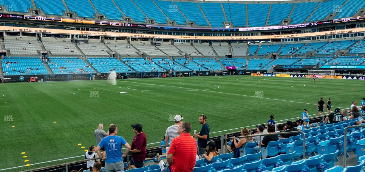 Bank of America Stadium - Section 114 Seat View