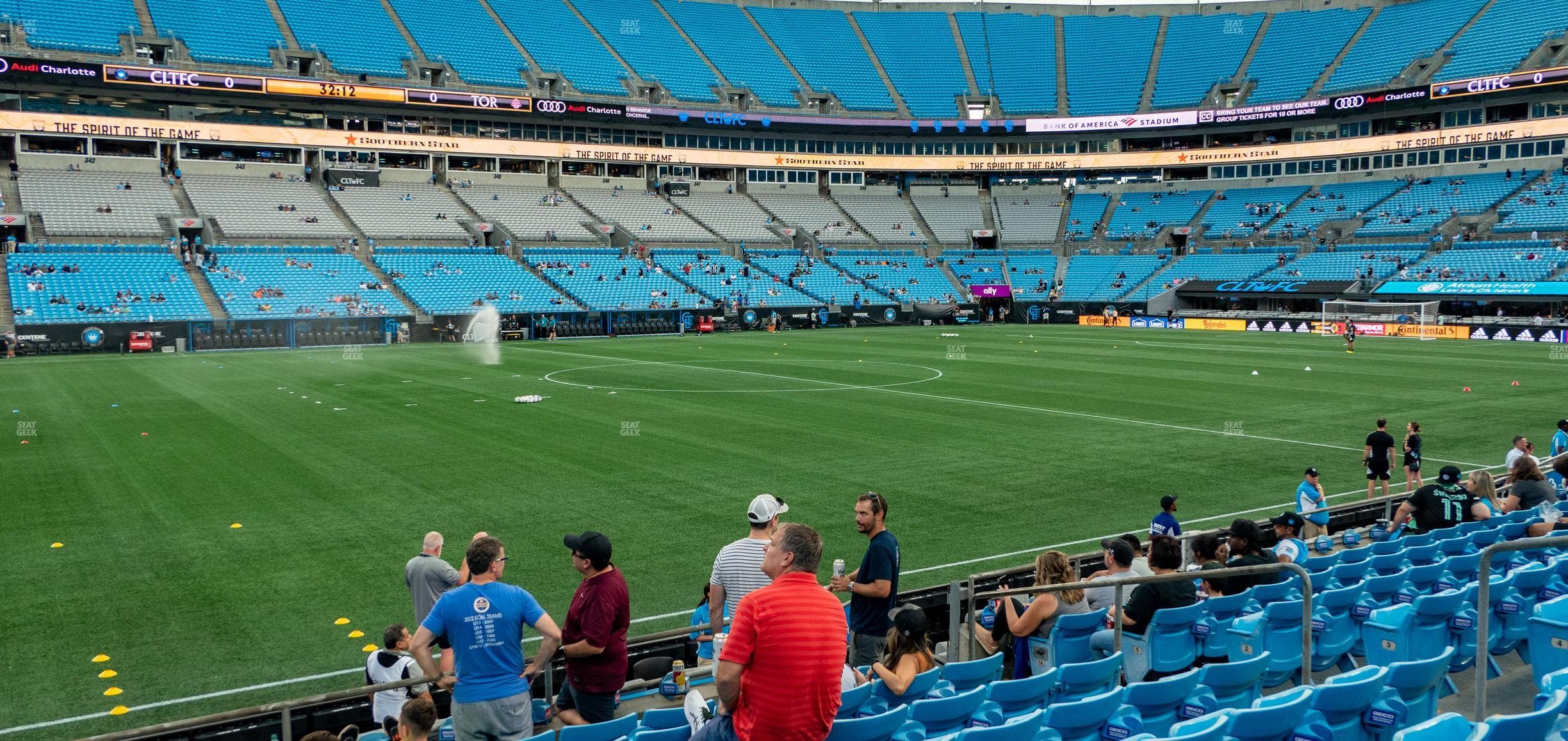 Bank of America Stadium - Section 114 Seat View