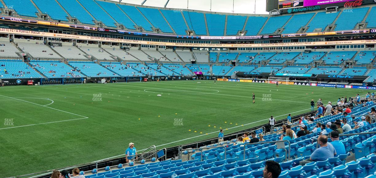 Bank of America Stadium - Section 116 Seat View