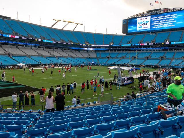 Bank of America Stadium - Section 117 Seat View Bank of America Stadium - Section 117 Seat View