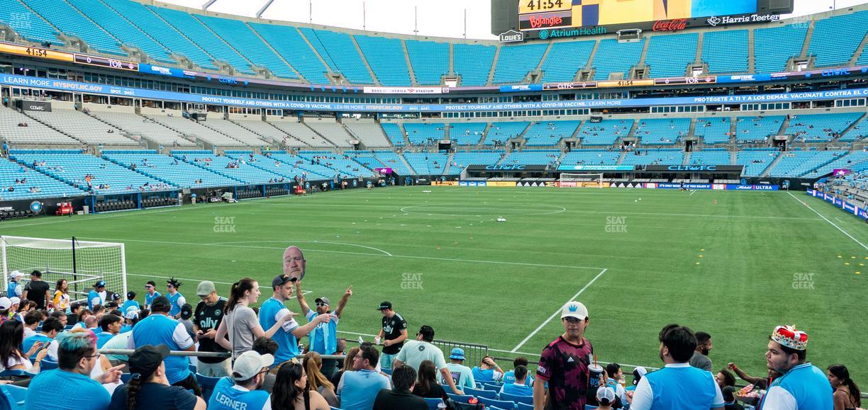 Bank of America Stadium - Section 119 Seat View