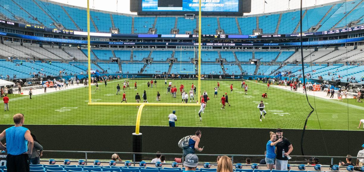 Bank of America Stadium - Section 121 Seat View