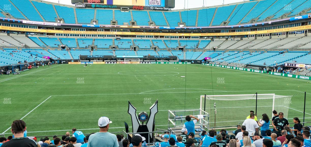 Bank of America Stadium - Section 122 Seat View