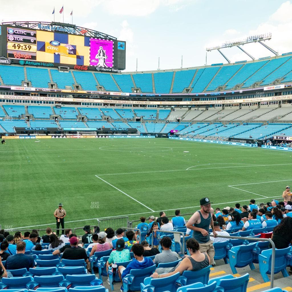 Bank of America Stadium - Section 124 Seat View