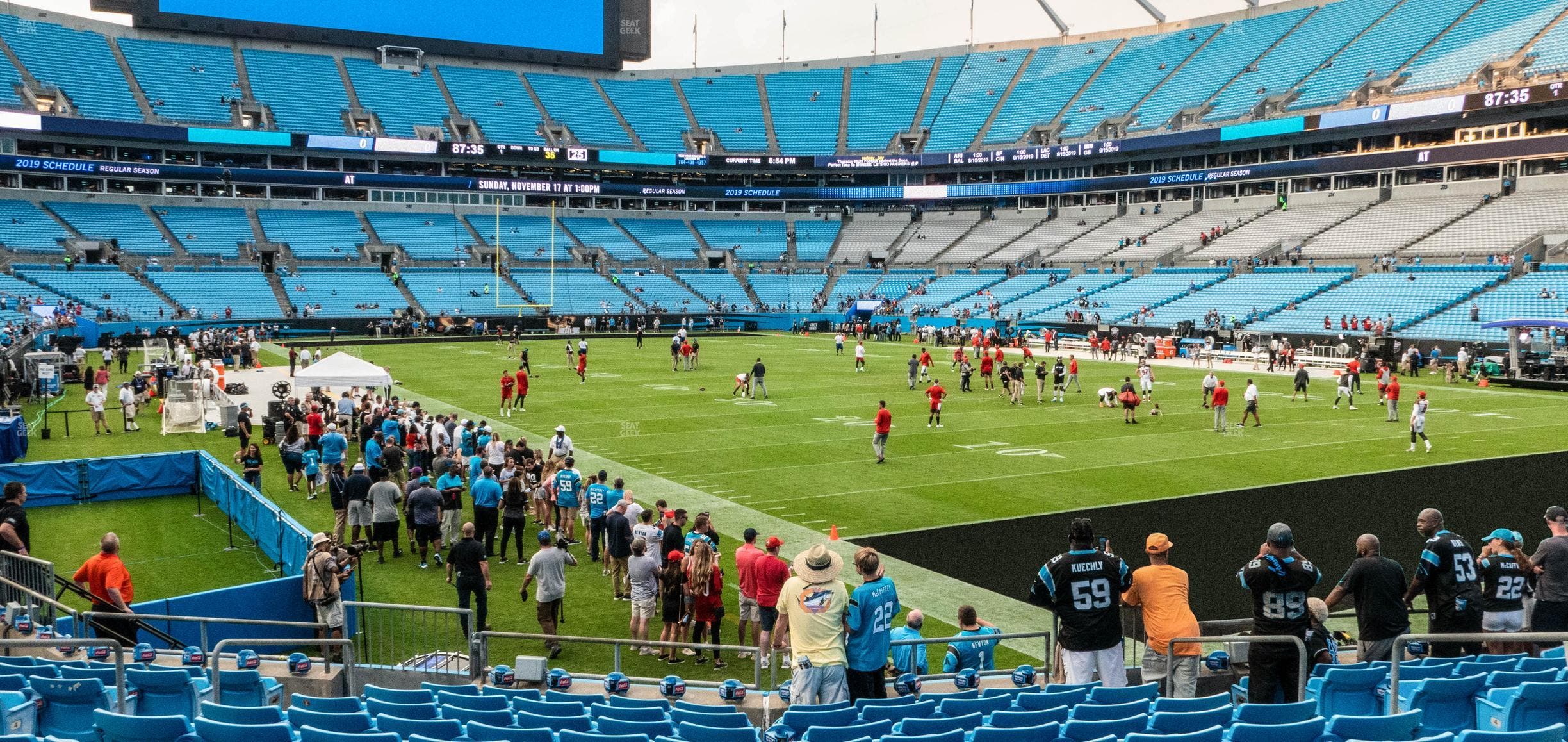 Bank of America Stadium - Section 125 Seat View