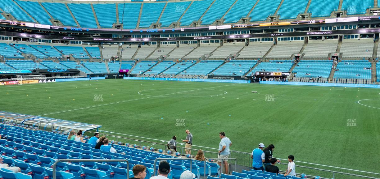 Bank of America Stadium - Section 129 Seat View