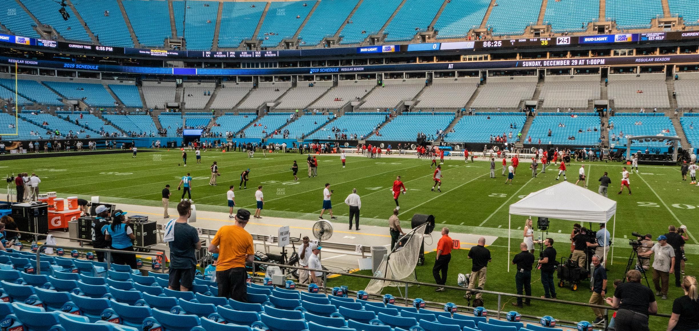 Bank of America Stadium - Section 130 Seat View