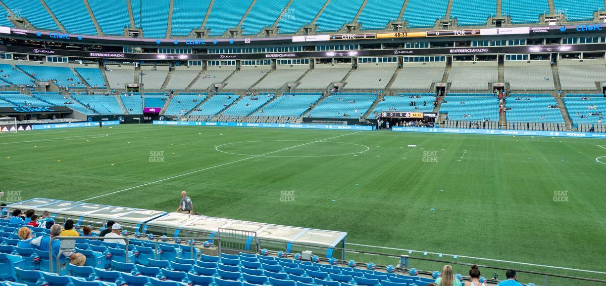 Bank of America Stadium - Section 130 Seat View