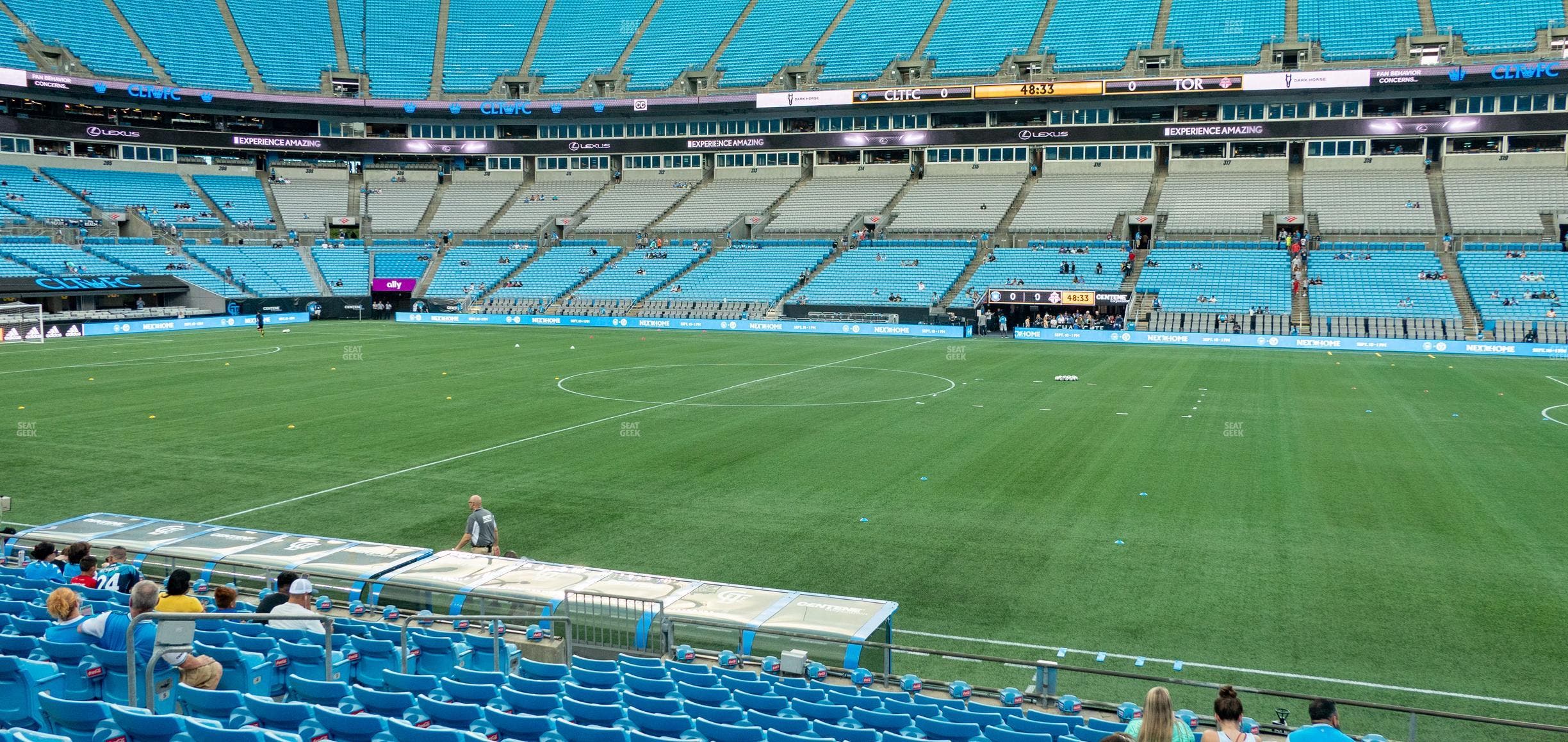 Bank of America Stadium - Section 130 Seat View