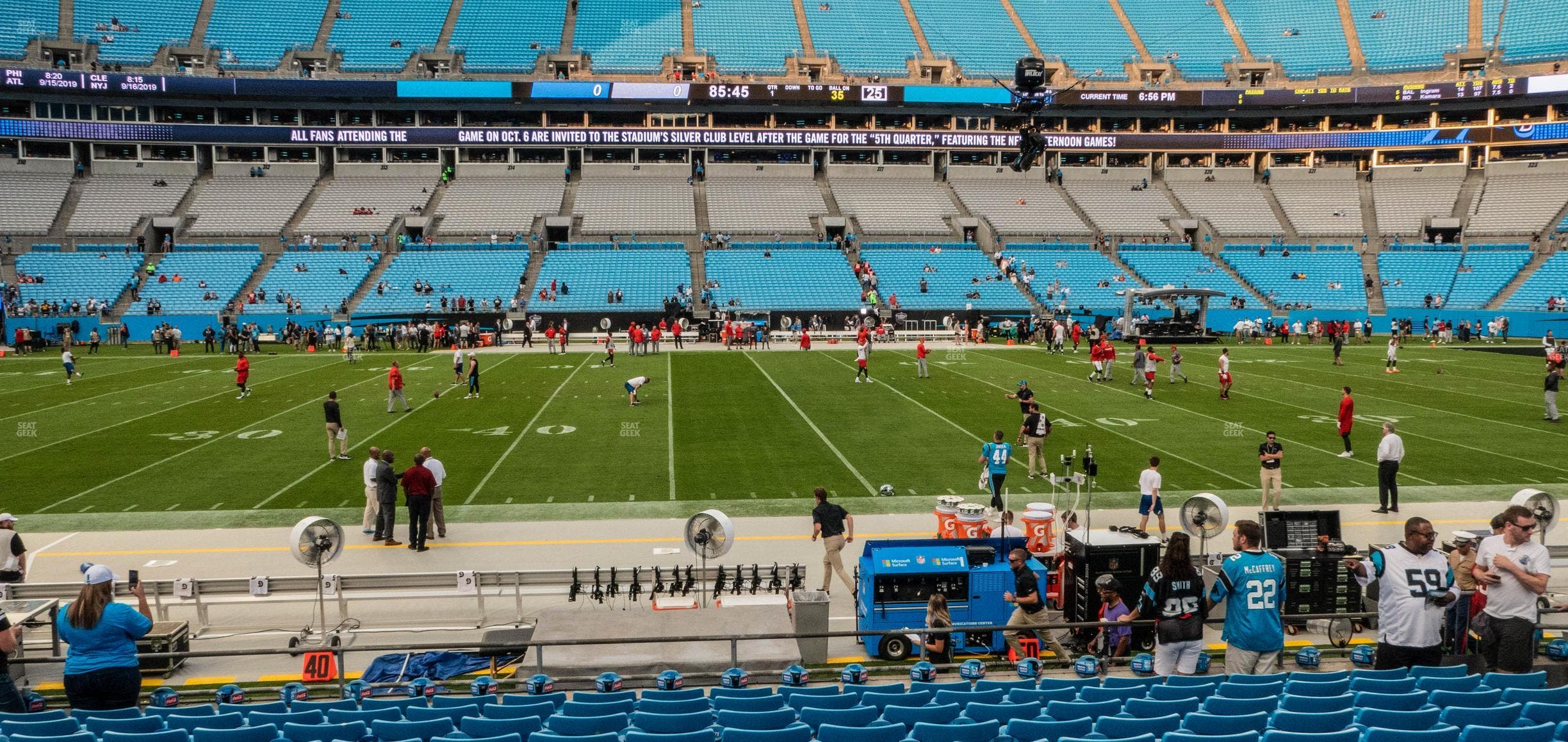 Bank of America Stadium - Section 132 Seat View