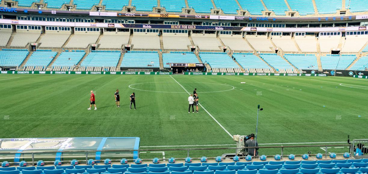 Bank of America Stadium - Section 132 Seat View