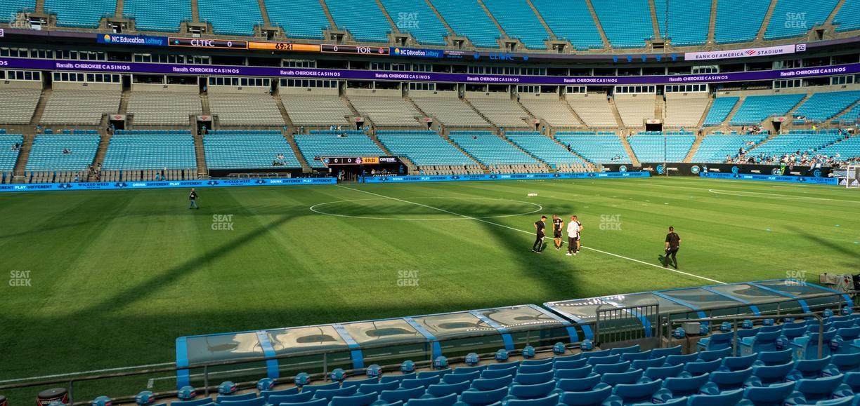 Bank of America Stadium - Section 133 Seat View