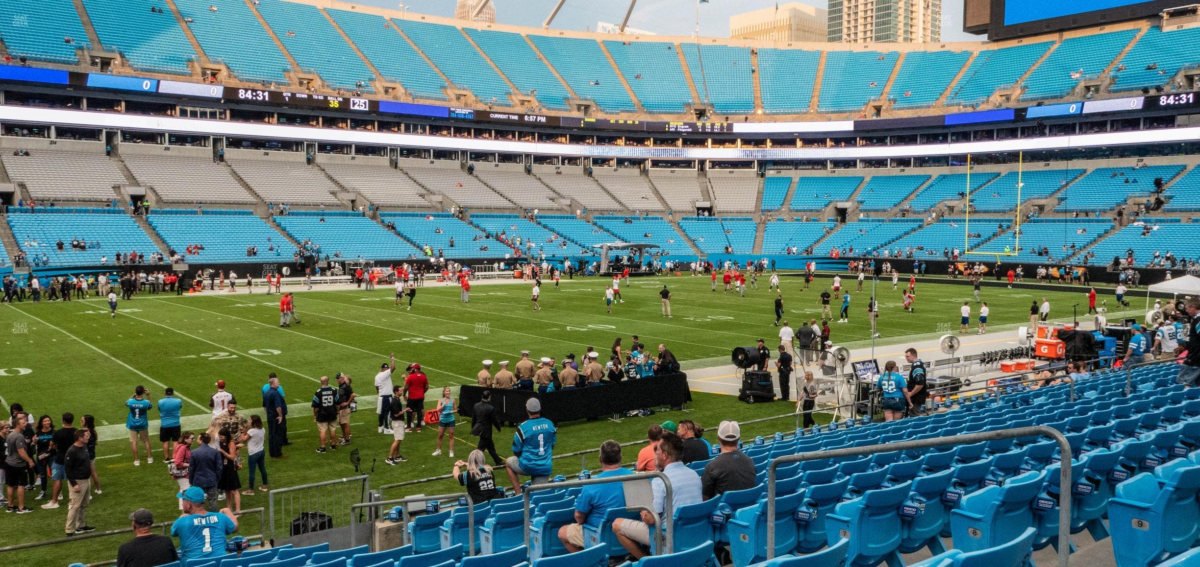 Bank of America Stadium - Section 135 Seat View