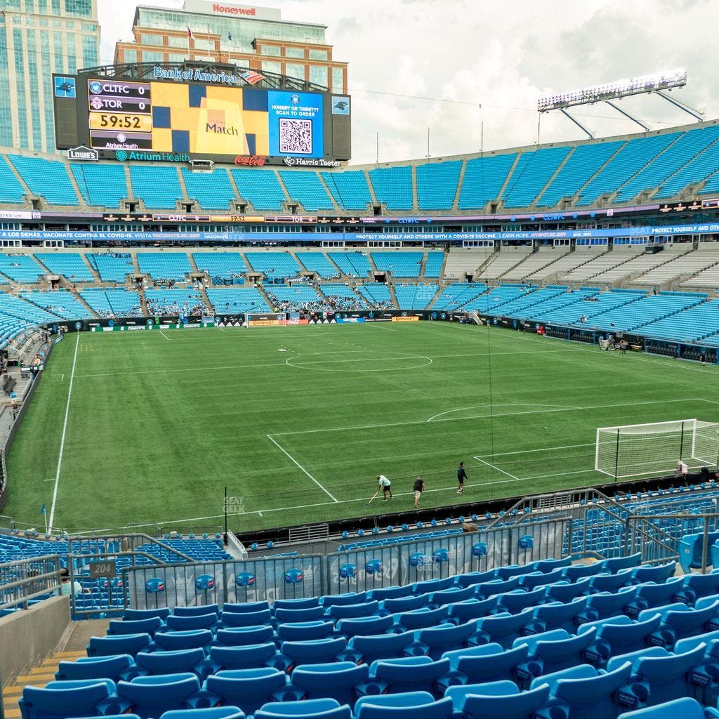 Bank of America Stadium - Section 204 Seat View