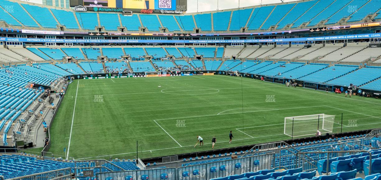 Bank of America Stadium - Section 204 Seat View