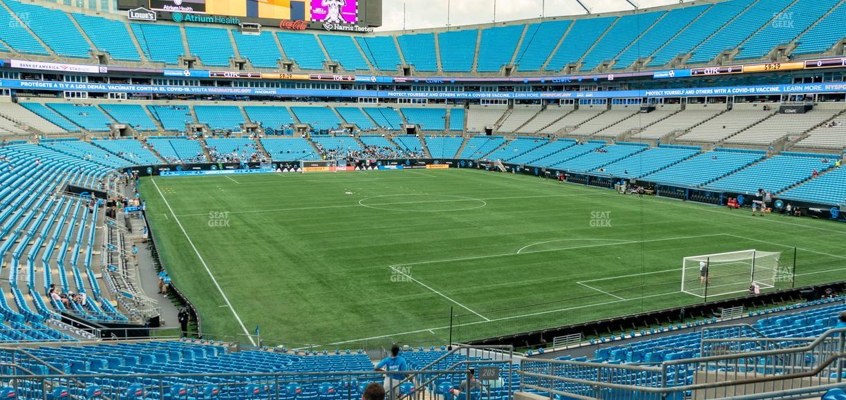 Bank of America Stadium - Section 205 Seat View