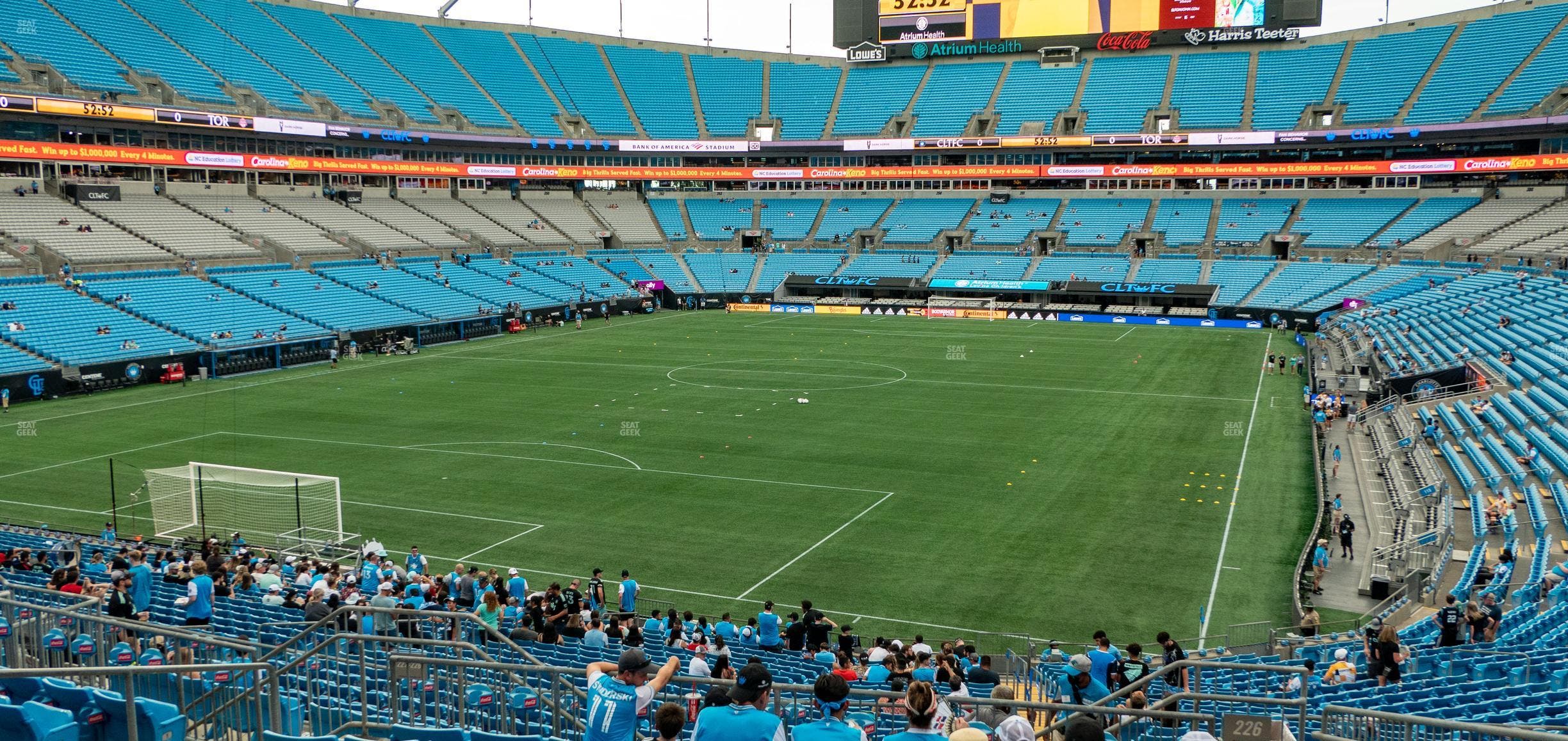 Bank of America Stadium - Section 226 Seat View
