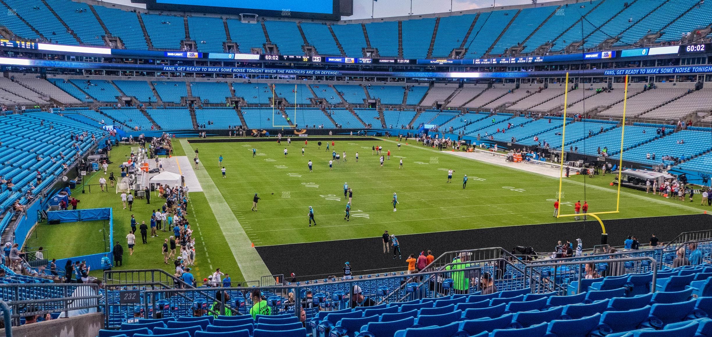 Bank of America Stadium - Section 232 Seat View