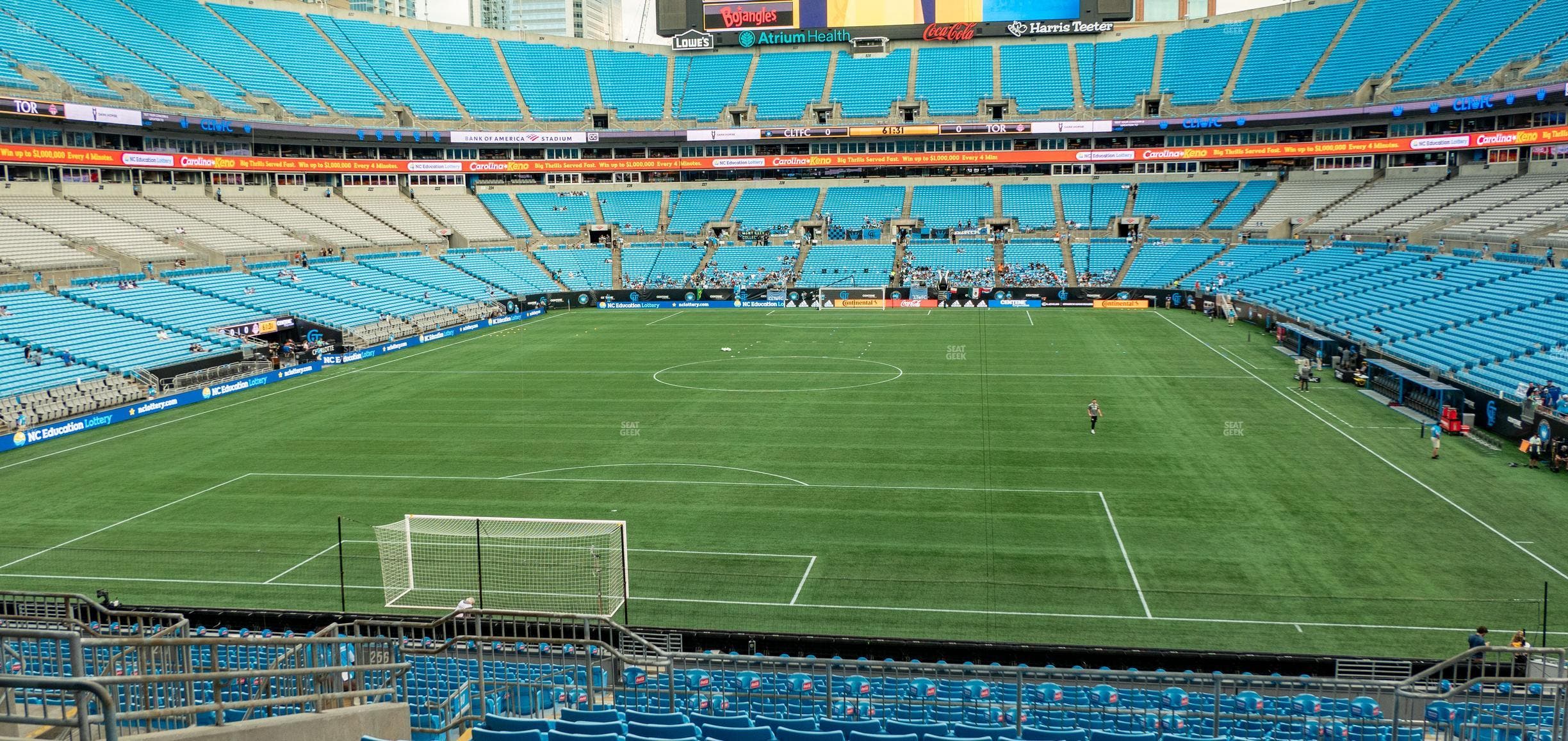 Bank of America Stadium - Section 256 Seat View