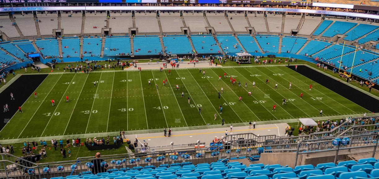 Bank of America Stadium - Section 543 Seat View