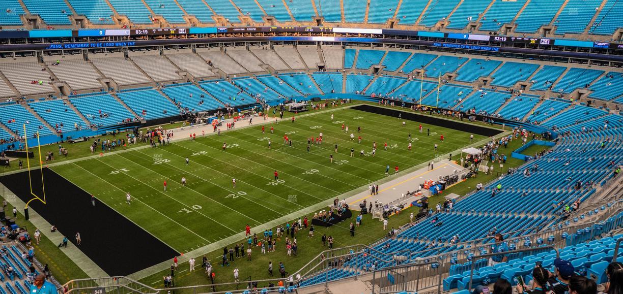 Bank of America Stadium - Section 548 Seat View