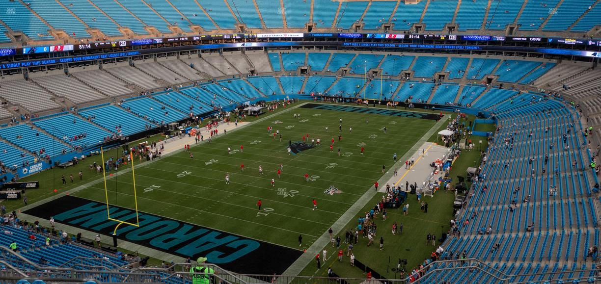 Bank of America Stadium - Section 551 Seat View