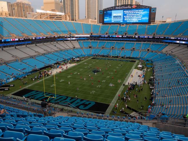 Bank of America Stadium - Section 552 Seat View Bank of America Stadium - Section 552 Seat View