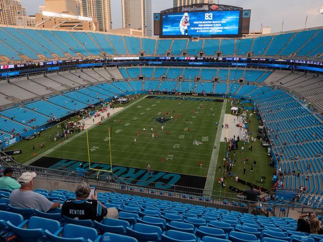 Bank of America Stadium - Section 553 Seat View Bank of America Stadium - Section 553 Seat View