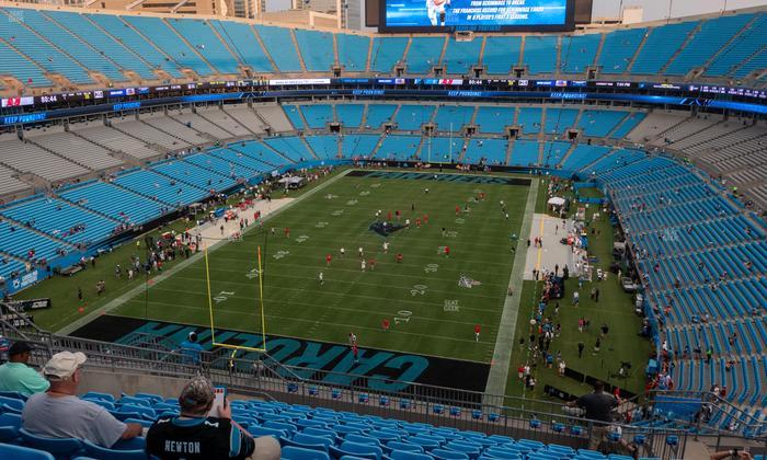 Bank of America Stadium - Section 553 Seat View