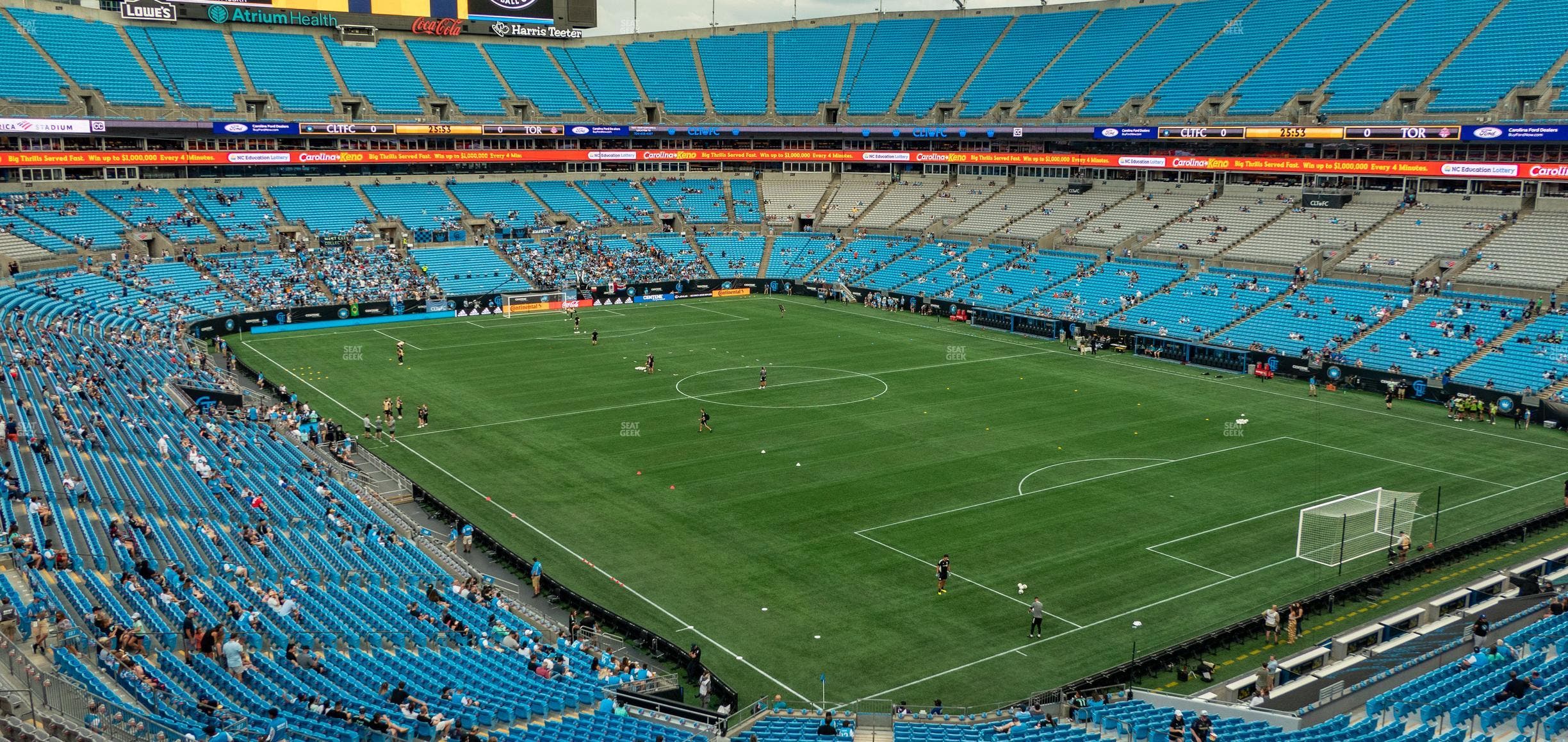 Bank of America Stadium - Section Gridiron Club B Seat View